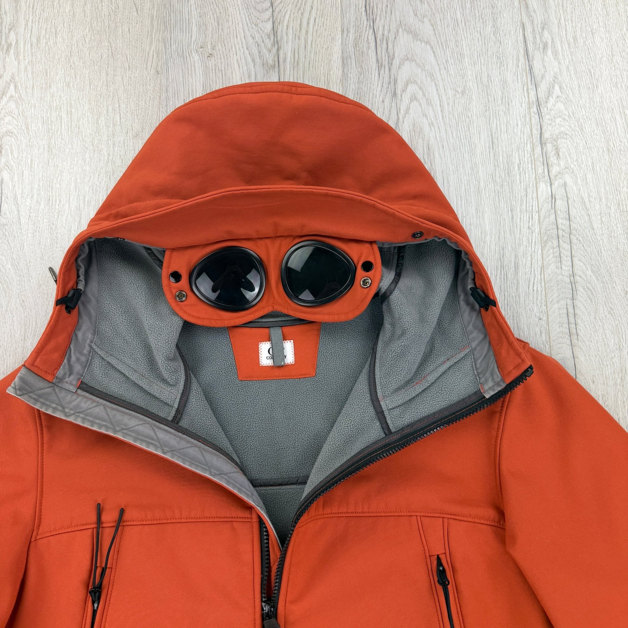Cp Company Men’s Orange Zip Up Goggled Soft Shell Jacket - 52 - Morely TrendsCP Company Type here:)