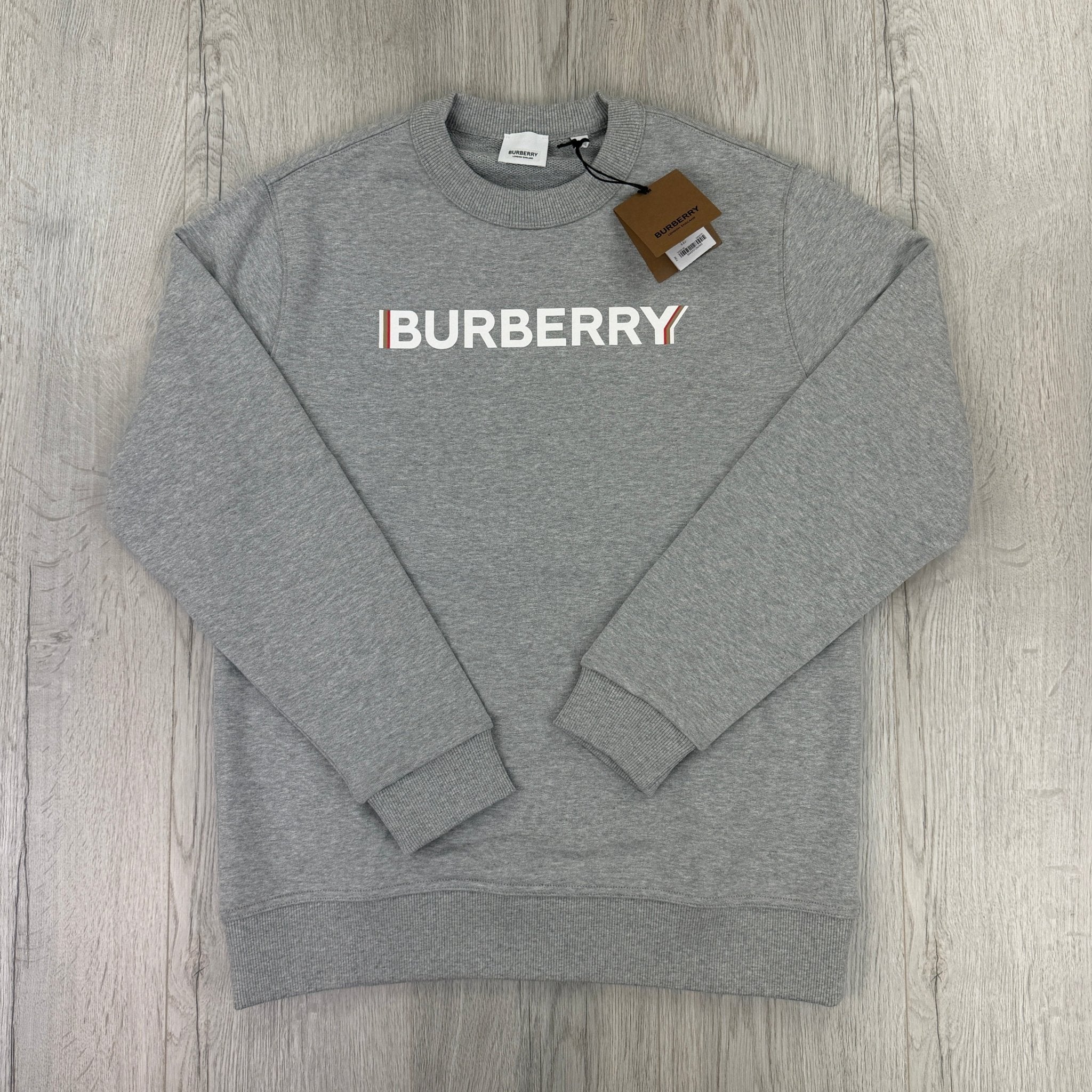 Burberry Men’s Grey Crewneck Jumper - Morely TrendsBurberry Type here:)