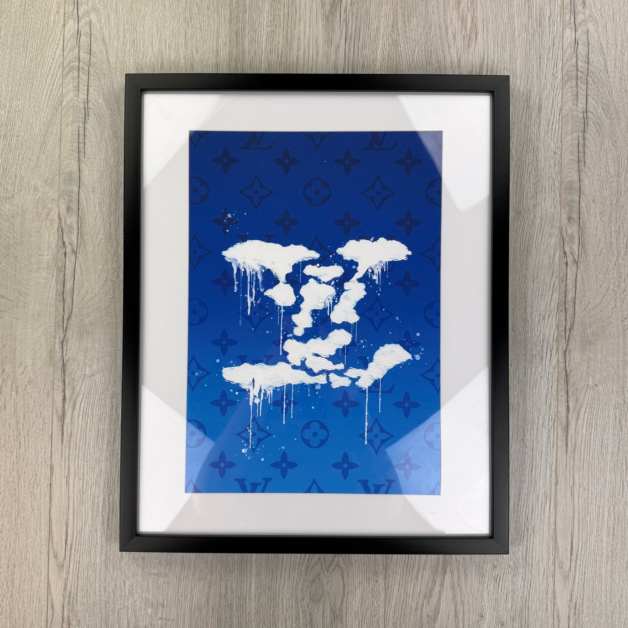 DESIGNER INSPIRED WALL ART - LV DRIPPY CLOUD - Morely TrendsWALL ART Type here:)