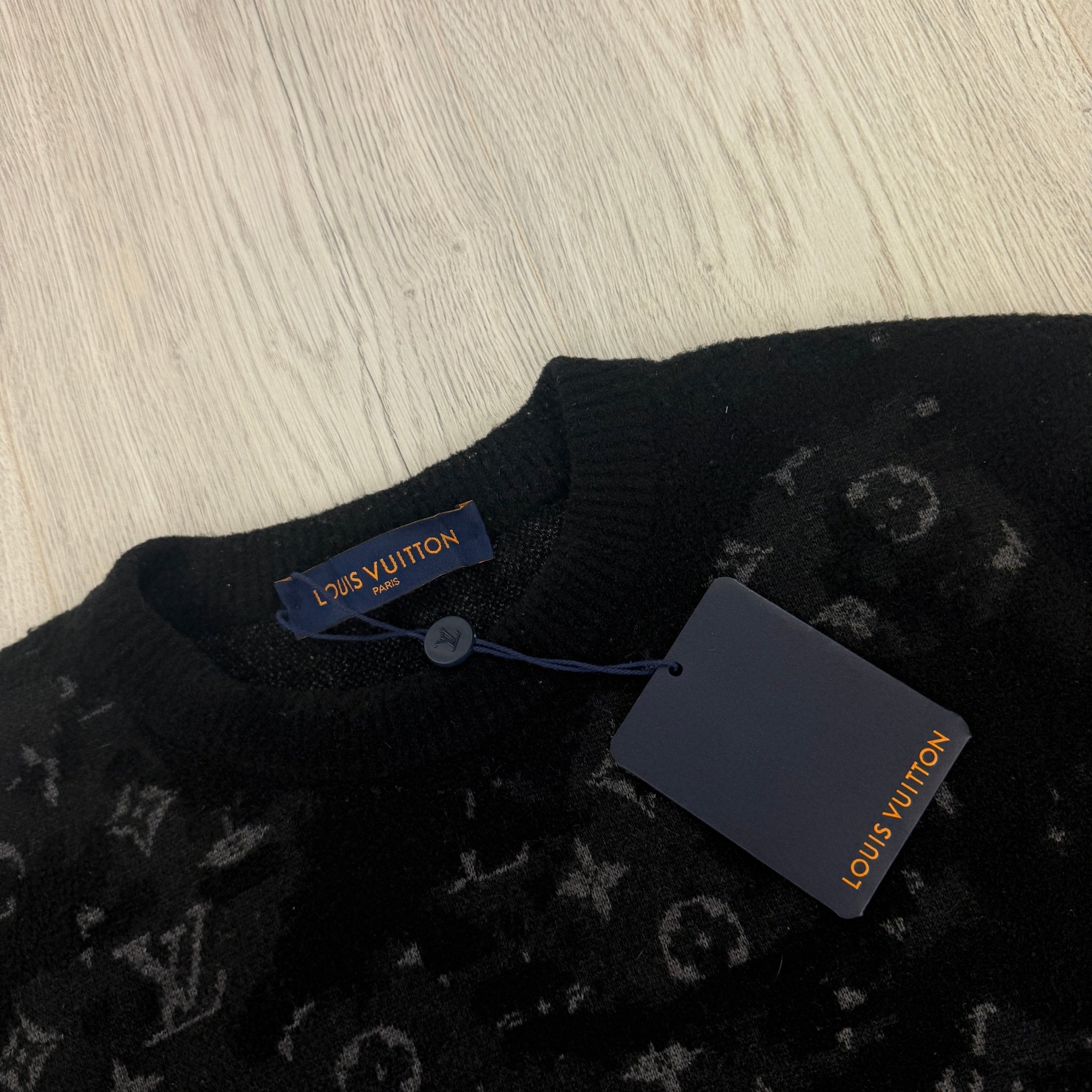Louis Vuitton Men’s Distressed Monogram Crewneck Jumper - Medium - Morely TrendsLouis Vuitton Type here:)