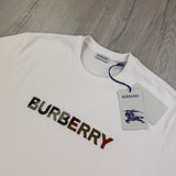 Burberry Men’s White T-shirt & Shorts Set