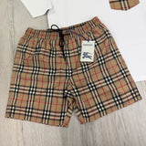 Burberry Men’s White T-shirt & Shorts Set