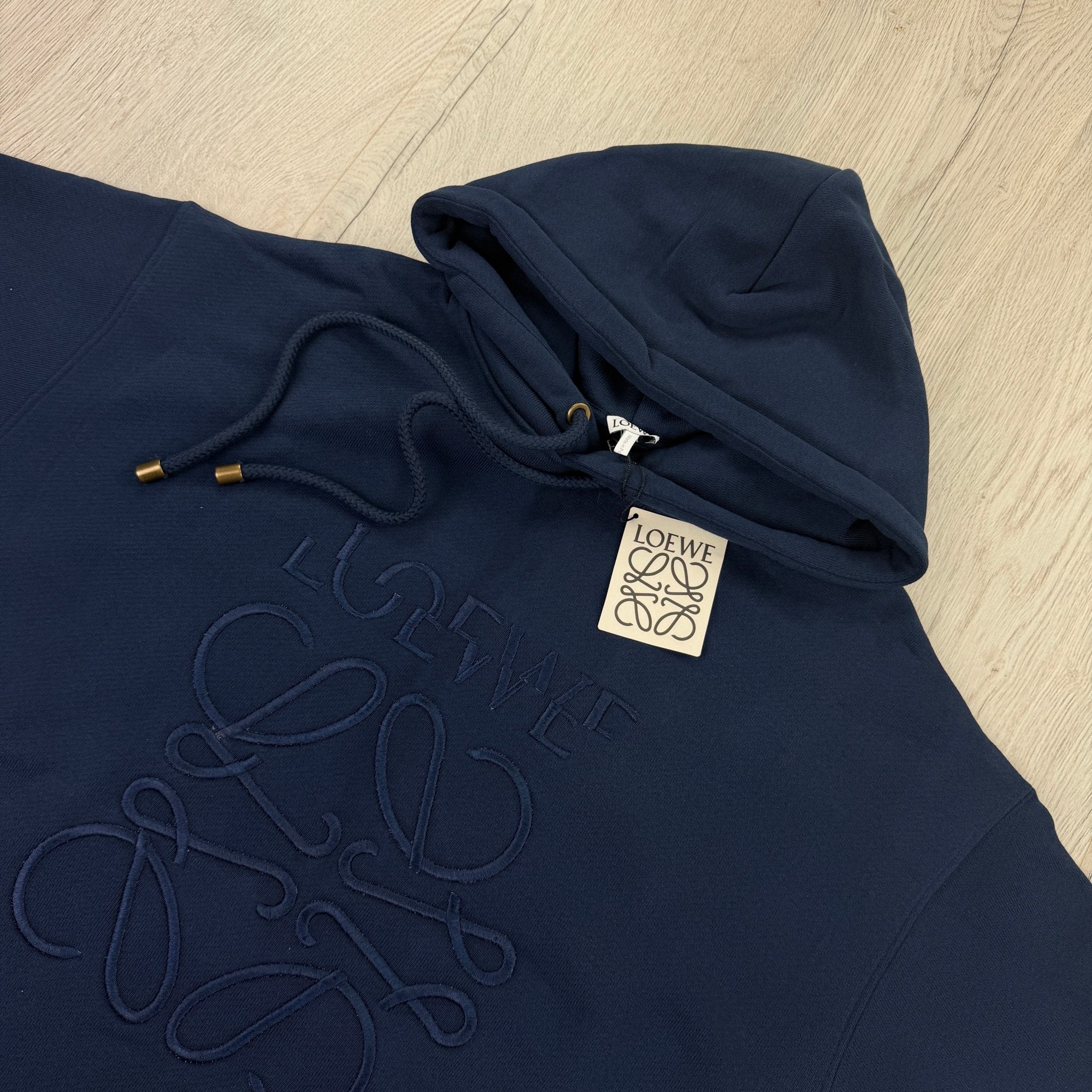 Loewe Men’s Navy Pullover Hoodie - Morely TrendsLoewe Type here:)