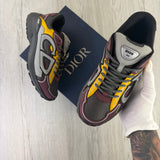 Dior B30 Men’s Burgundy / Yellow Trainers - 43 (Uk 9)