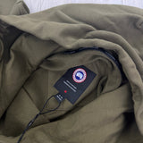 Canada Goose Men’s Black Badge Khaki Pullover Hoodie - XL