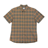 Burberry Men’s Button Up Short-sleeve Shirt - Large