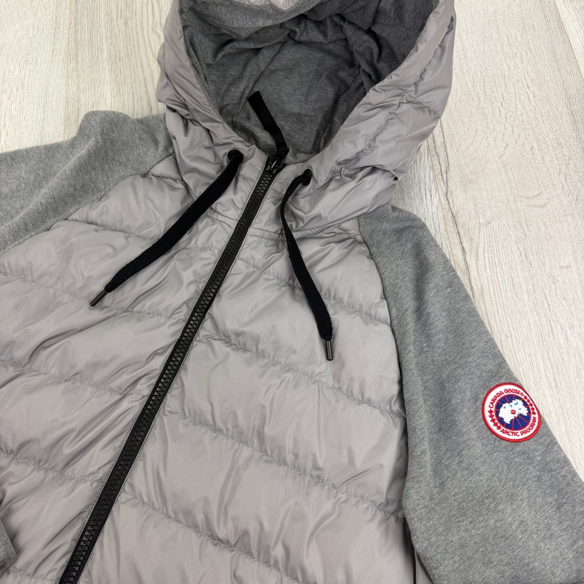 Canada Goose Men’s Grey Zip-up Padded Hoodie - Large - Morely TrendsCanada goose Type here:)