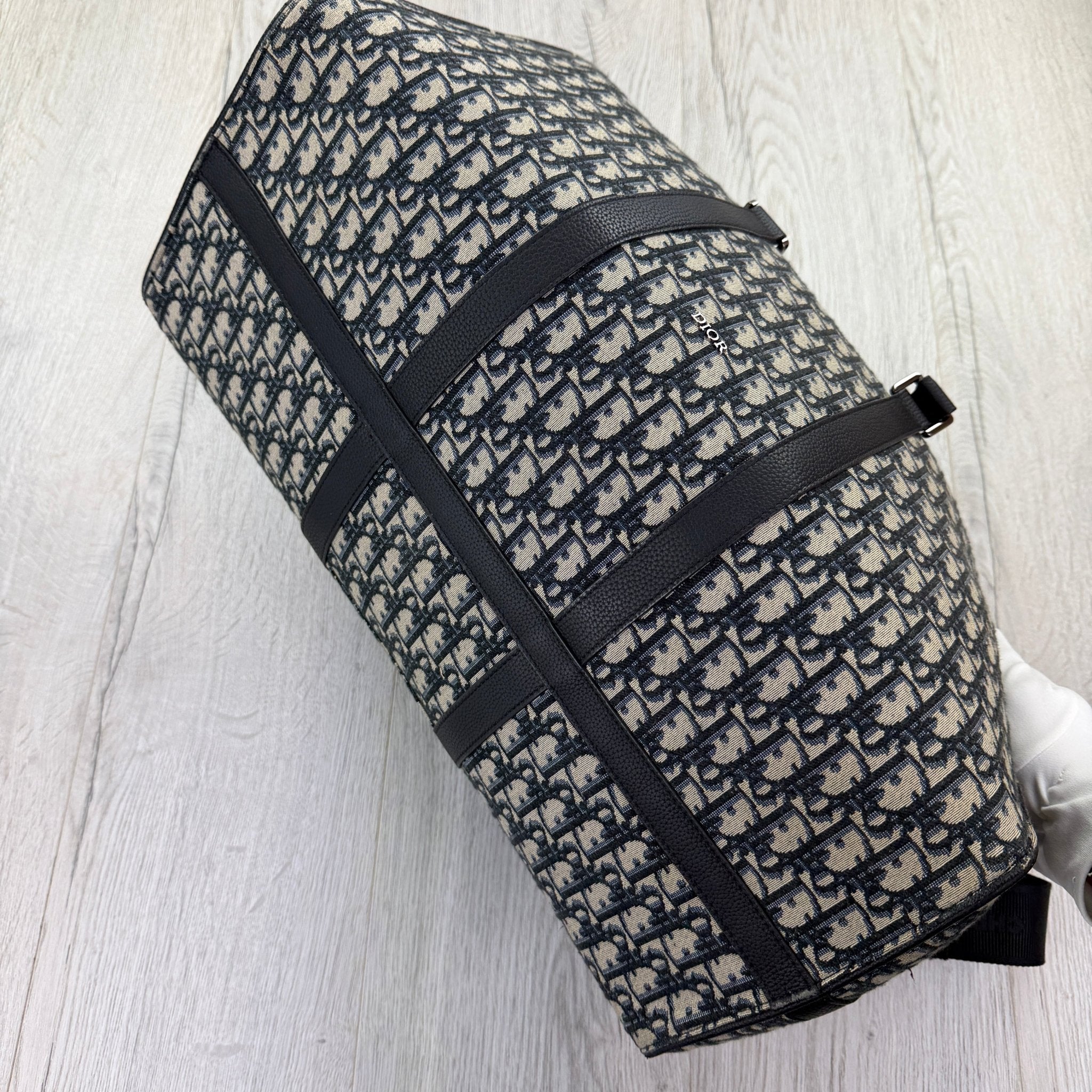 Dior Oblique Jacquard Lingo 50 Boston Bag Travel Bag - Morely TrendsDior Type here:)