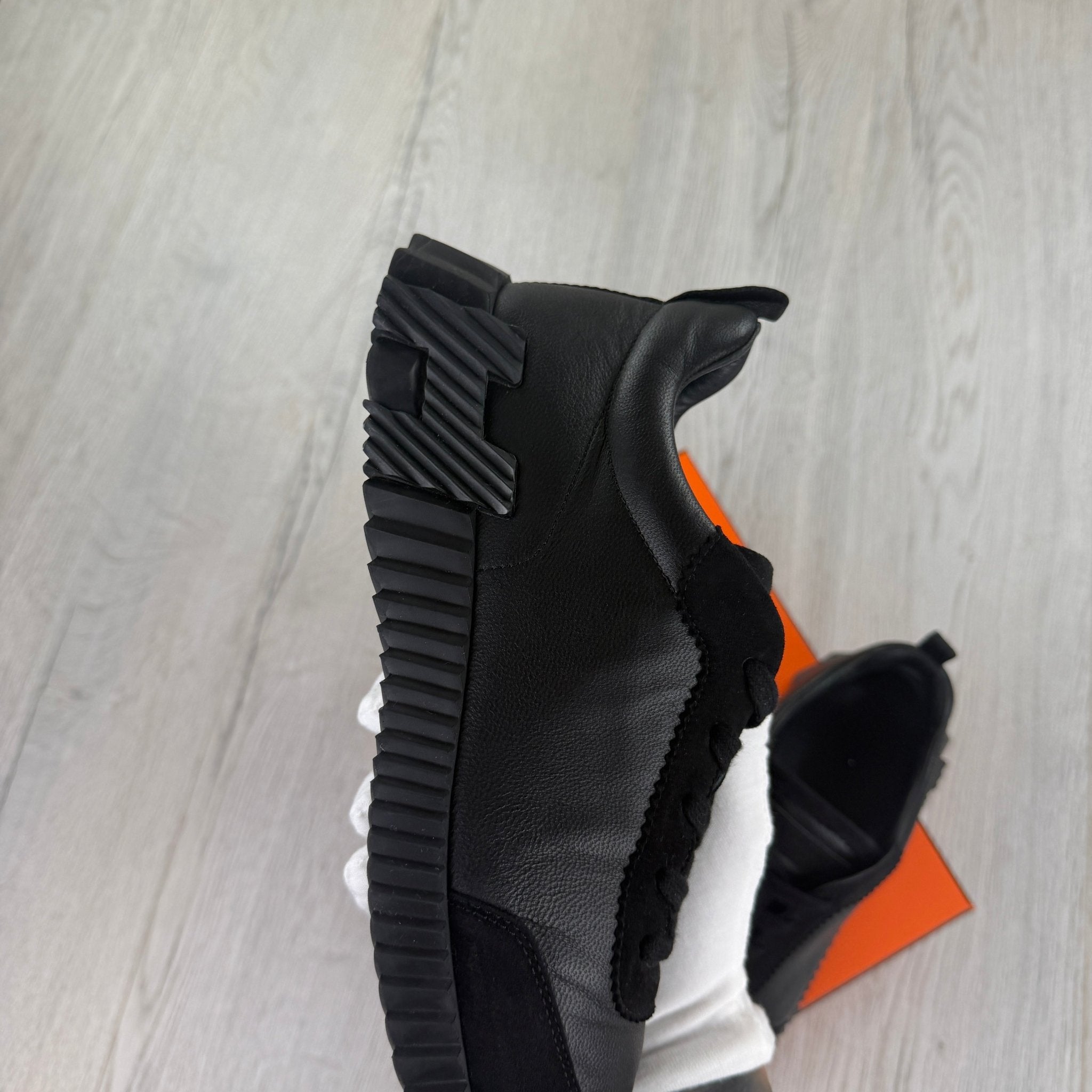 Hermes Men’s All Black Suede Bouncing Sneakers - 42.5 Fit (Uk 8.5) - Morely TrendsHermes Type here:)