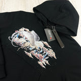 Amiri Men’s Pegasus Script Logo Black Pullover Hoodie