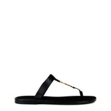 Saint Laurent Pepe 05 Leather Flip Flops