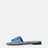 Fendi Denim Jacquard Slides