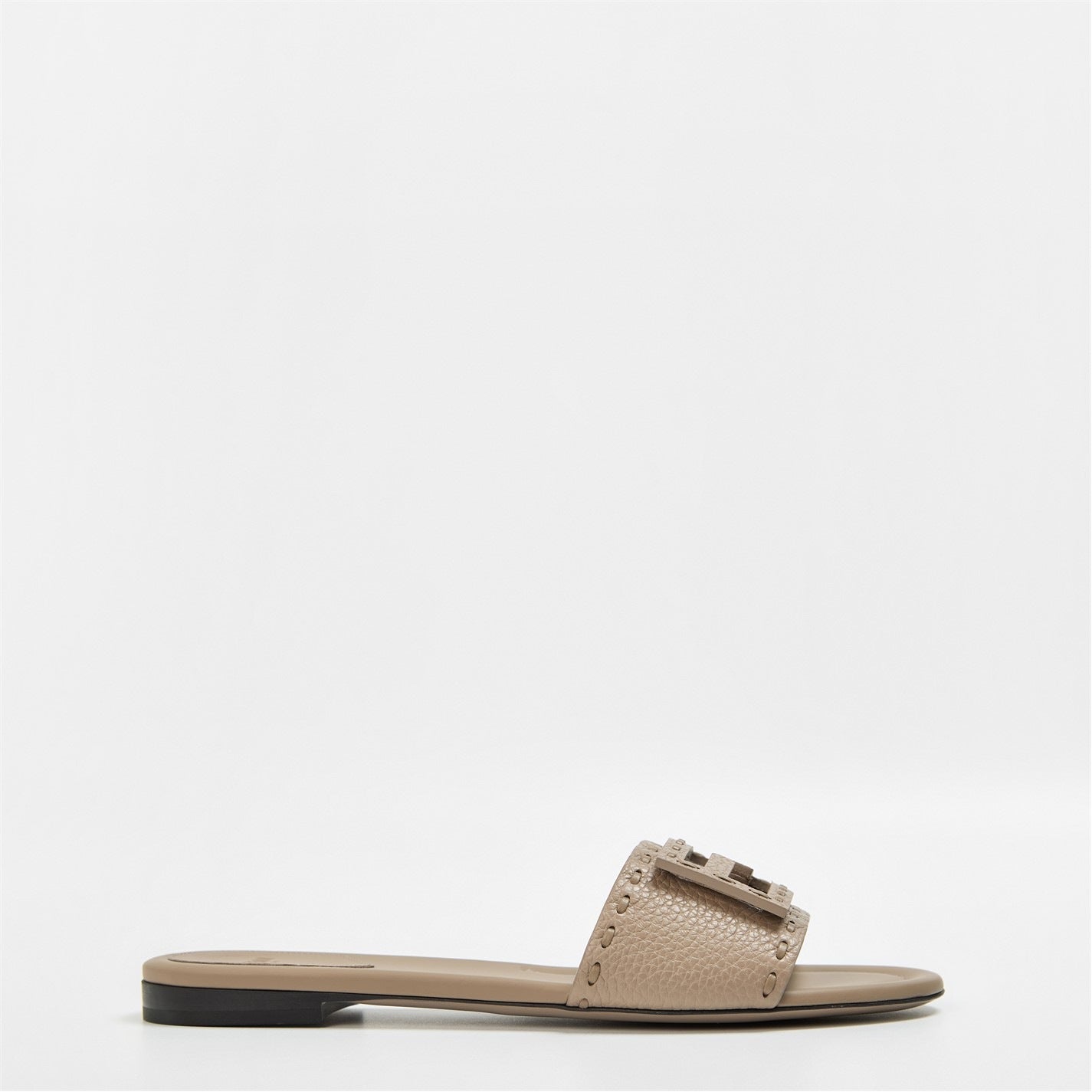 Fendi Baguette Leather Sliders - Morely TrendsFendi Type here:)