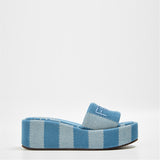 Fendi Denim Flatform Sandals