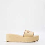 Fendi Raffia Flatform