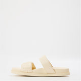 Fendi Double Strap Leather Sandal