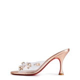 Christian Louboutin Degraqueen 85mm Crystal-Embellished Mules