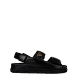 Prada Enamelled Logo Sandals