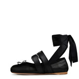 Miu Miu Double Buckle Ballet Flats