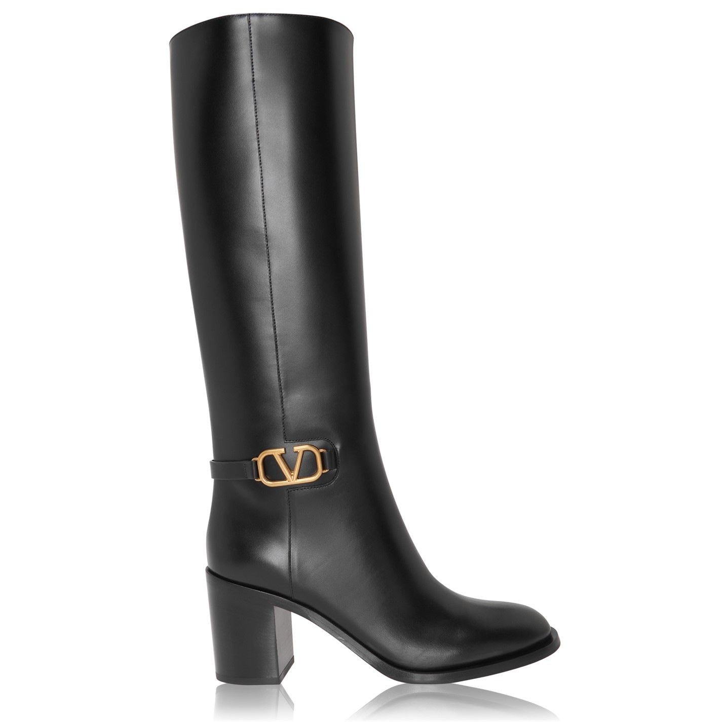 Valentino V Logo Knee High Boots