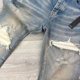 Amiri Men’s Blue MX1 Distressed Ripped Jeans - Uk 30 - Morely TrendsAmiri Type here:)