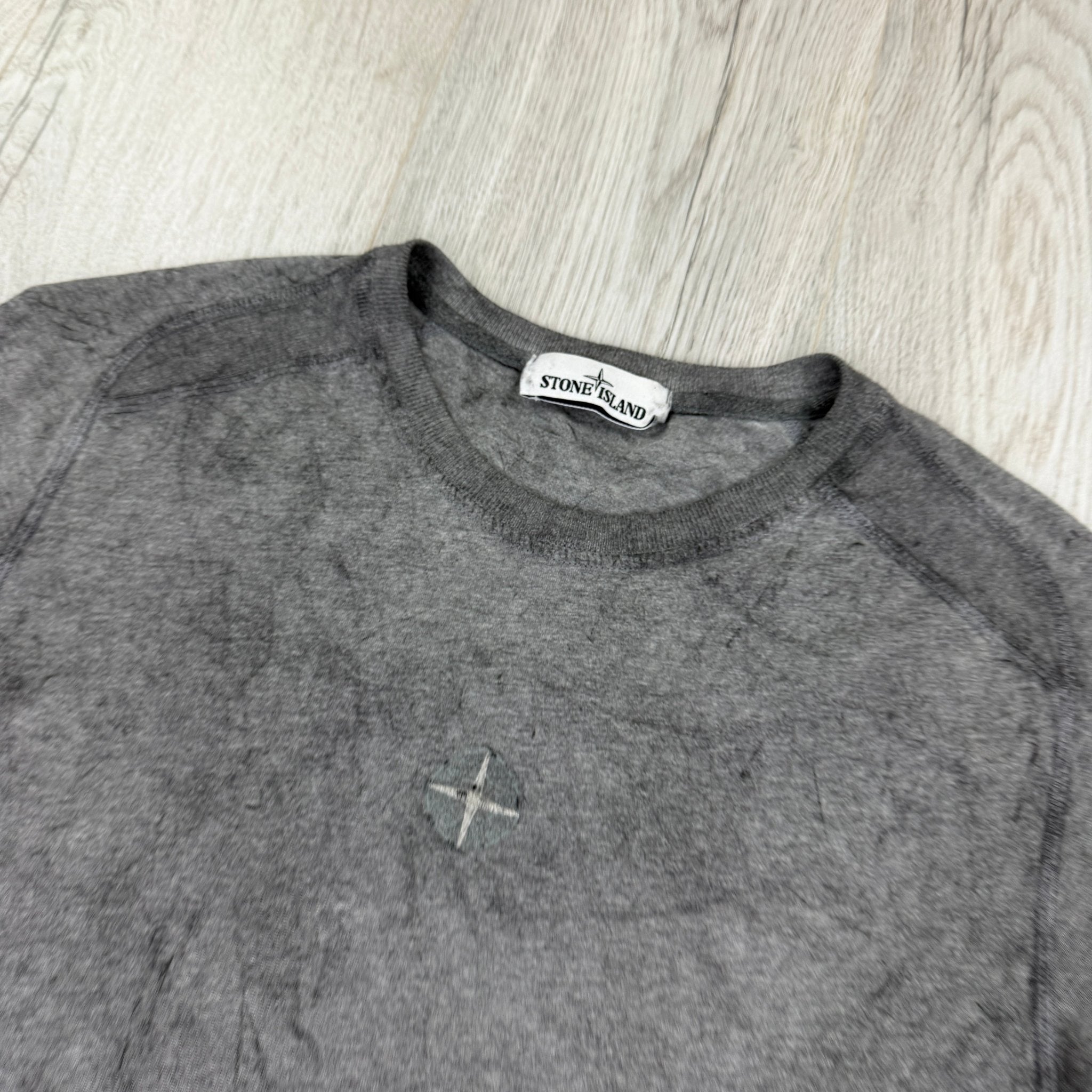 Stone island Men’s Grey Smoke T-shirt - Medium - Morely TrendsStone Island Type here:)