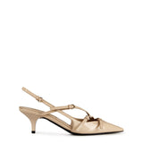 Miu Miu Brushed Leather Slingback Heels