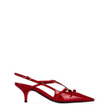 Miu Miu Brushed Leather Slingback Heels