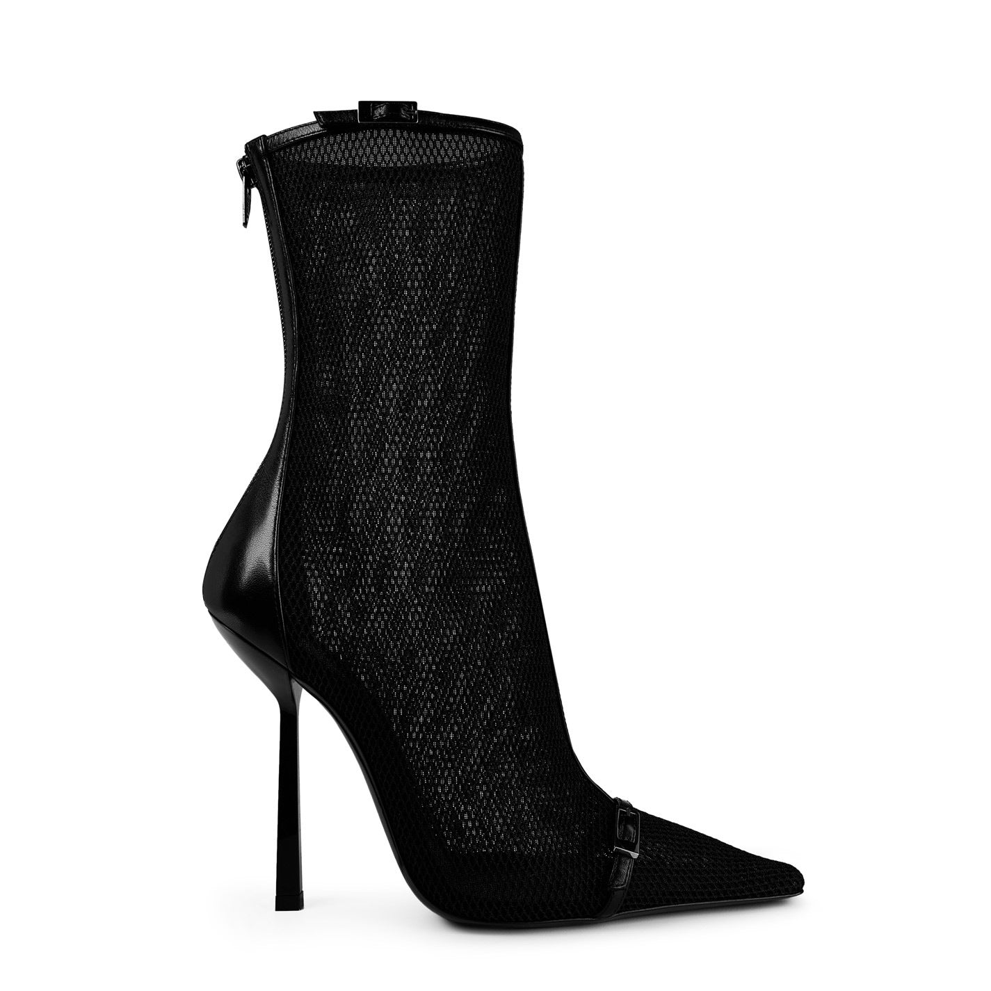 Saint Laurent Oxalis Boots In Mesh