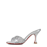 Christian Louboutin Mariza Is Back Embellished 85mm Leather Mules