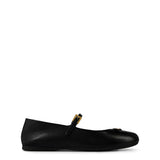 Prada Nappa Leather Ballerina Pumps