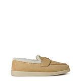 Prada Suede And Shearling Loafers