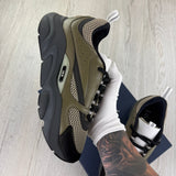 Dior B22 Men’s Khaki Grey Runners - 42.5 (Fit Uk 8)
