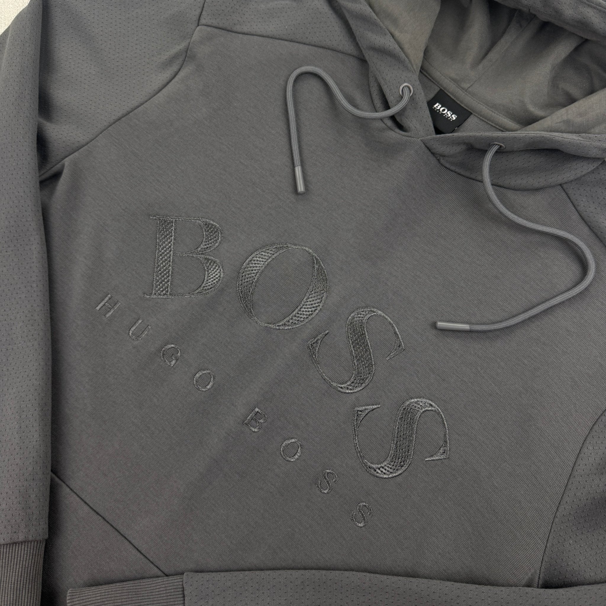 Hugo Boss Men’s Grey Hoodie - Medium - Morely TrendsHugo Boss Type here:)