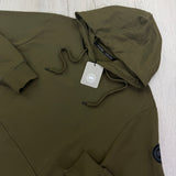 Canada Goose Men’s Black Badge Khaki Pullover Hoodie - XL