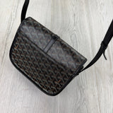 Goyard Goyardine Belvedere II Black PM Messenger Bag