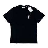 Off White Men’s Black T-shirt White Spray