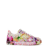 Christian Louboutin Vieira Floral-Print Satin Sneakers