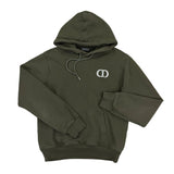 Dior Men’s Khaki Green Pullover Hoodie - XL Slim