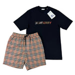 Burberry Men’s Black T-shirt & Shorts Set - Morely TrendsBurberry Type here:)