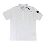 Moncler Boys White Polo Shirt