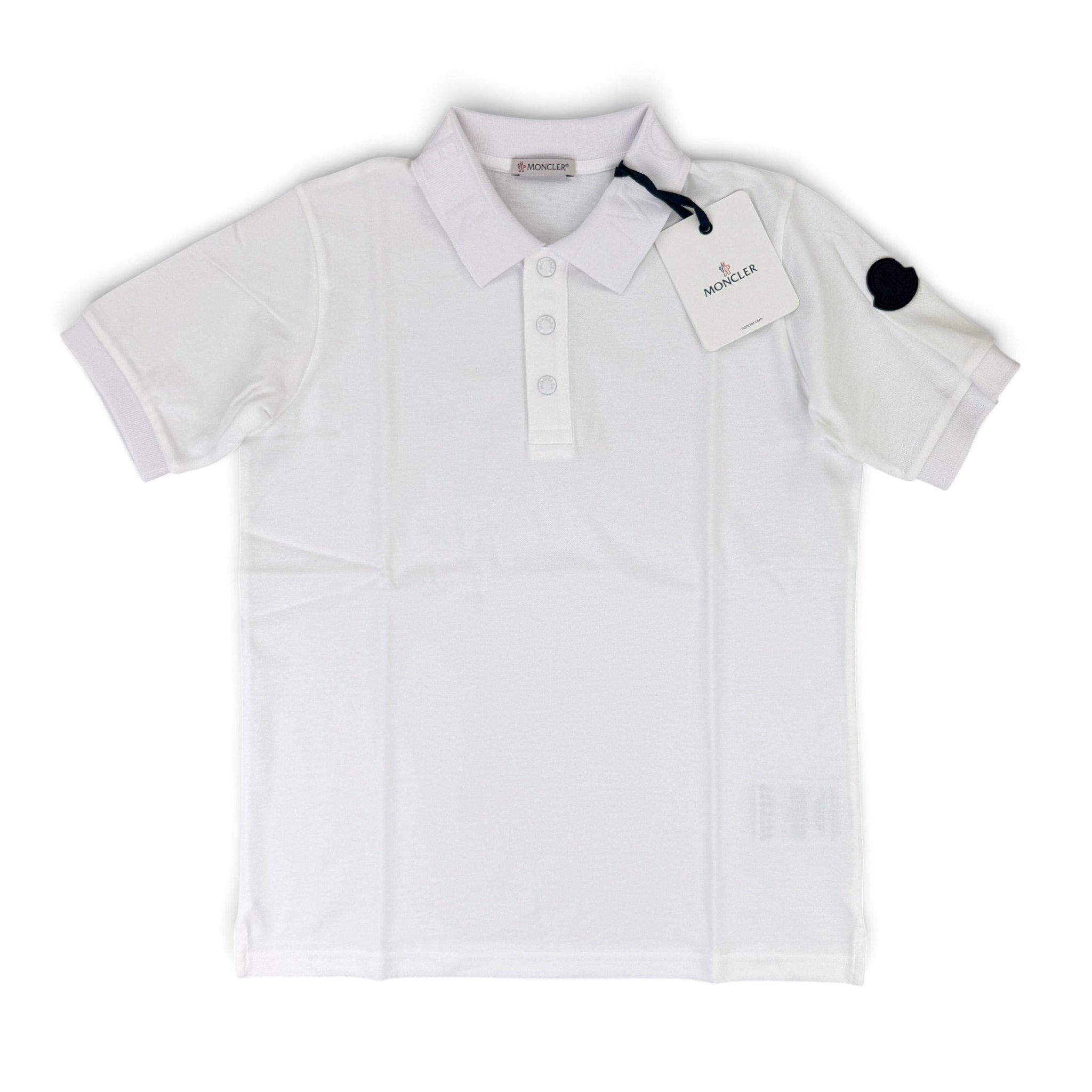 Moncler Boys White Polo Shirt - Morely TrendsMoncler Type here:)