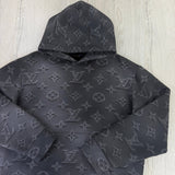 Louis Vuitton Men’s Black 3D Illusion 2054 Pullover Hoodie - Medium Slim (Fit XS/S)