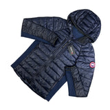 Canada Goose Men’s Navy Zip-up Hybridge Down Jacket