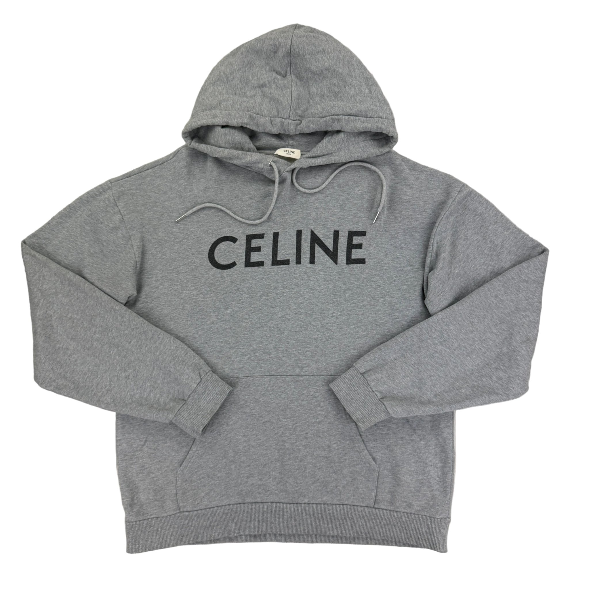 Celine Men’s Grey Loose Pullover Hoodie - XL - Morely TrendsCeline Type here:)