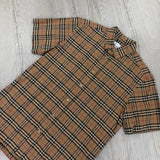 Burberry Men’s Button Up Short-sleeve Shirt - Large