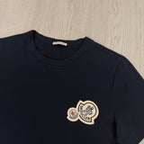 Moncler Men’s Double Logo Navy T-shirt