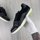 Louis Vuitton Men’s Black Low Trainers - Uk 8 (Fit 9)