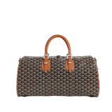 Goyard Boston 45 Bag Black Tan