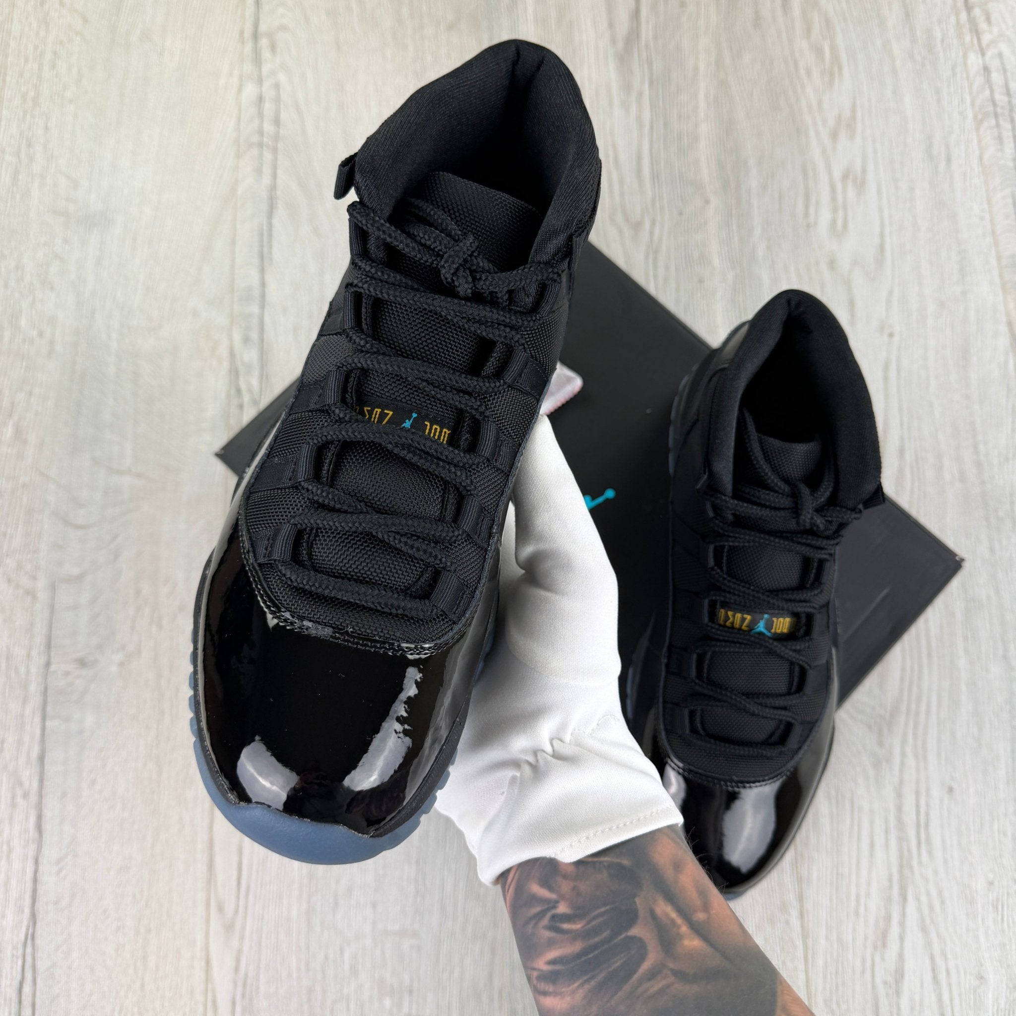 Jordan 11 Retro Black / Gamma Blue Trainers - Uk 9 - Morely TrendsJordan Type here:)